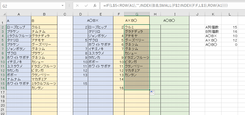 Excelでデータ間の比較で差分や一致したリストを抽出する方法 Excel Vbaワンポイント解説 クォーク株式会社